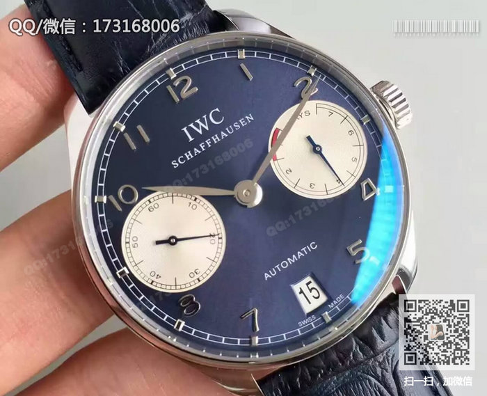 [ZF 공장 V5 버전] IWC 포르투갈 시리즈 블루판 IW500112