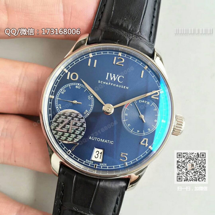 [ZF 공장 V5 버전] IWC 포르투갈 시리즈 블루판 IW500710