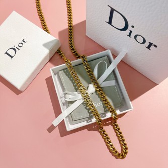 디올 dior ja 레터링 체인 목걸이