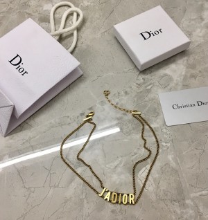 디올 dior ja 레터링 초커