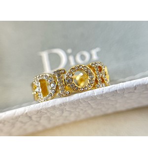 디올 dior 레터링 다이아 반지