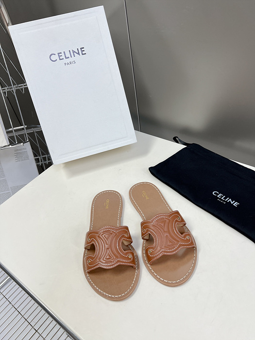 셀린느 23ss celine 카프스킨 트리오페 뮬 슬라이드