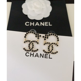 샤넬 chanel 블랙 다이아몬드 귀걸이